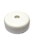 bum24 - 4er Set Kunststoff-Möbelgleiter zum Anschrauben 45 x 16 mm, weiß
