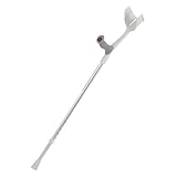 1x REBOTEC SOFT-GRIP Gehhilfe made in Germany Unterarm-Gehstütze Krücke (Farbe: grau)