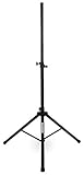 Pronomic SPS-2A Boxenstativ Alu - PA Lautsprecherständer aus Aluminium - Boxenständer mit federgelagertem Rastbolzen - ausziehbar von ca. 112-183 cm - Belastbarkeit: max. 50 kg - Schwarz