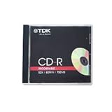 1 x Single original-tdk CD-R Beschreibbare Medien blanko in Jewel Case – 52 x Speed – 80 Minuten. – 700 MB (4902030187590)