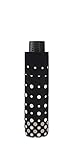 doppler Taschenschirm Fiber Havanna Pearl – Sehr leicht – Praktische Größe – 22 cm – Schwarz