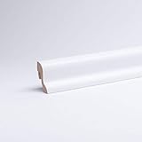 Sockelleiste - Fußleiste 40 x 22 x 2.600mm Dekor Weiß