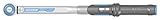 GEDORE Dremaster Drehmomentschlüssel, 1/2 Zoll, 40-200 Nm, Pilzkopf-Umsteckvierkant mit Kugelsicherung, Stahlrohr, Silber/Schwarz/Blau