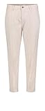 MAC Jeans Damen Chino Turn up Straight Jeans, Beige (Ivory PPT 208r), W38 (Herstellergröße: 38/Ol)