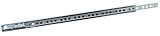 1 Paar Kugelauszug Schubladenführung Schubladenauszug Teilauszug, Metall verzinkt, Belastbarkeit 8,5kg, Länge 310mm, für 17mm Nut, Nut-Montage