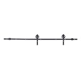 EBTOOLS Schiebetürsystem, 8FT Schiebetürbeschlag Set Laufschiene Zubehörteil Beschlagset für Holztüren, Tragfähigkeit 150kg