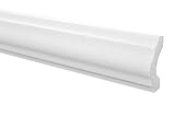 Marbet Deckenleisten aus Styropor XPS - Hochwertige Stuckleisten leicht & robust im modernen Design - (40 Meter Sparpaket E-18-19x38mm) Winkelleiste