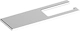 KEUCO Toilettenpapierhalter aus Aluminium silber eloxiert, mit Ablage, WC-Rollenhalter, Papierhalter, für Badezimmer und Gäste-WC, Edition 400