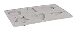 Rayher 36110000 Silikon-Gießform Deko, 14.5x26x1cm, 6 Formen, Box 1Stück, Weiß, Normal