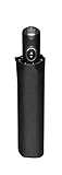 doppler Taschenschirm Carbonsteel Magic Uni – Extrem stabil – Auf-und-Zu-Automatik – Black