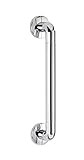 WENKO Wandhaltegriff Secura Chrom 43 cm - Bad-Sicherheitsgriff für Badewanne oder WC, Aluminium, 43 x 7 x 8 cm, Chrom