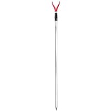 ARAPAIMA FISHING EQUIPMENT Aluminium Teleskop Rutenhalter mit V- Auflage und Schnurlaufkerbe - 135cm - Rot
