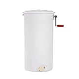 Cocoarm Honigschleuder Kunststoff Manuell Honey Extractor 1-2 Waben Honig Extraktor Bienenzucht Ausrüstung Imker für Anfänger Bienenzüchter Zubehör mit Cover 40 x 72 cm