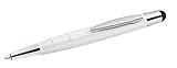 Wedo 26115000 Touchpen Mini 2-in-1 (leitfähiger Eingabestift, 10 cm) weiß