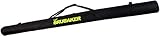 Brubaker XC Touring Langlauf Skitasche für 1 Paar Ski und 1 Paar Stöcke - Schwarz/Neon Gelb - 210 cm