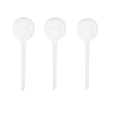 Lunji Automatische Bewässerungskugeln für Pflanzen, 3 Stück, Selbstbewässerung, große und kleine Kugeln aus PVC, Bewässerungssystem für Garten und Haus (Groß, Transparent)