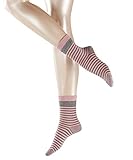 ESPRIT Damen Socken Fold Stripe - 83% Baumwolle , 1 Paar, Grau (Light Grey Melange 3390), Größe: 35-38