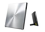 Asus SDRW-08U5S-U Ultradrive externer Slim DVD Brenner (8x DVD±R, 6x DVD±R DL, 5x DVD-RAM, USB 2.0) (inkl. Brennsoftware) Silber