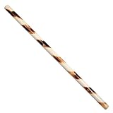 DEPICE Escrima Stock Rattan weiß mit Spiralmuster, glatt gewachst, ca. 68 cm
