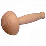 HOFMEISTER® Stopf-Pilz, 12 cm, zum Stopfen von Löchern in der Kleidung, schützt die Finger vor der Nähnadel, 100% Naturprodukt aus EU Buchen-Holz, Reparien statt Wegwerfen