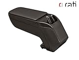 Rati Armster2 Armlehne, Mittelarmlehne mit Staufach I passgenau zum Mittelkonsole I passend für OPEL CORSA E 2014-2019 [black] w/o pocket