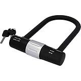 FISCHER Bügelschloss safe VdS Geprüft Durchmesser 16 mm mit Halter, schwarz, 19, 85851