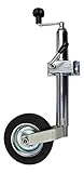 p4U Stützrad Bugrad mit Halter | inklusive Klemmschelle Original von Knott | 150kg | 48mm Aufnahme für Anhänger Wohnwagen Trailer