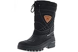 Spirale Damen Herren Winterstiefel Snowboots Teflonbeschichtung Cadmium-, Nickel- und Blei-FREI schwarz, Größe:42, Farbe:Schwarz