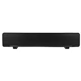 Garsent PC Soundbar Lautsprecher, 3.5mm USB kabelgebundenes HiFi Stereo Sound Bar Speaker Boombox mit Bass Heimkino Lautsprecher für PC Smartphone (schwarz)