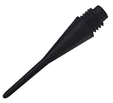 500 Stück Profi Dartspitzen 1/4'' Gewinde (ca. 6mm), Länge der Spitze mit Gewinde ca. 33 mm, Farbe Schwarz