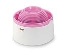 Europet Bernina 603-415313 Wasserspender Mango, 1.5 Liter, 20 x 20 x 14 cm, Farbe Weiss-pink mit Kohlefilter