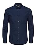 JACK & JONES Herren Jjprparma Shirt L/S Noos Businesshemd ,Navy Blazer,L