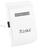 7links Dual WLAN-Repeater: Dualband-WLAN-Repeater WLR-600.ac mit WPS-Button, 600 Mbit/s (Universeller WLAN-Repeater)