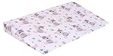 Bettkeil Kopfkissen Spannbettlaken Spannbetttuch 60x38cm 100% Baumwolle Medi Partners Baby Bettwäsche Babymatratze (Teddybär mit hellblauen)