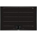 Bosch PXY875KW1E Serie 8 Induktionskochfeld (autark) / 80 cm / Schwarz / ComfortProfil / TFT-Touchdisplay / 17 Leistungsstufen / PowerBoost / FlexInduktions-Zone / PerfectFry Bratsensor /Bosch Assist