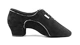 PortDance Herren Latein Tanzschuhe PD011 Pro - Nubuck Schwarz - 4 cm Latein [EUR 41]