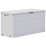 Aufbewahrungsbox Kissenbox Gartenbox Garten Truhe, Gartenmöbel Truhe mit 280 L Volumen, Robust, Kunststoff
