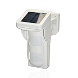 Safe2Home® hochwertiger Außen Solar Bewegungsmelder Tierimmun für Funk Alarmanlage Safe2Home SP110 / SP210