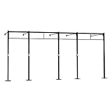 Capital Sports Dominate W 580.170 Wall Mount Wandmontage Power Rack Gym Rig Cross-Training Functional-Training Double-Bar Single-Bar Klimmzugstange 407 x 270 x 170 cm Stahl schwarz