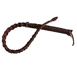 UMMU Reiterversorgung Leather Peitsche Unterrichtshilfen Kurze Peitsche Leder Griff Reitbedarf, langlebig, weich und stark, Leistungen und zeigt das Reittraining