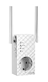 Asus RP-AC53 Dual-Band Repeater (Wi-Fi 5 AC750, 1x Fast Ethnernet LAN, Integrierte Steckdose, externe Antennen, ExpressWay, App Steuerung)