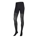 Calvin Klein Socks Womens 1p Shaper Tights, Black, L