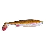 Savage Gear 3D Fat Minnow T-Tail Gummifische (7,5cm, 9cm, 10,5cm o. 13cm), Gummiköder, Hechtköder, Angelköder, Kunstköder, Barschköder, Zanderköder, Köder für Hecht, Zander, Barsch, Forellenköder, Farbe:Rudd Minnow, Länge / Gewicht:7.5cm / 5g