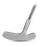 Unbekannt Golf Übung Chipper, Golf-Zwei-Wege-Putter for den linken und rechten Golf-Übungsclub (Farbe : 9-12Age-Silver, Größe : Steel Rod)