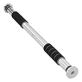 Ultrasport 2-Wege-Klimmzugstange, individuell einstellbar für Türbreite 63,5-93 cm/Klimmzugstange aus Stahl, belastbar bis 100 kg, Türreck für effektives Training der Oberkörpermuskulatur, chrome