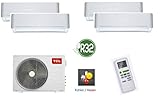 TCL 4 in 1 Quattro Split-Klimaanlage Kühlen, Heizen, Ventilieren und Entfeuchten, 36.000 BTU/8,2KW, mit Kältemittel R32, ohne Quick Connector, geeignet für Serverräume