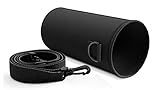 BeMaxx Neopren Schutzhülle für Ihre Trinkflasche Active Flask verstellbarem, abnehmbarem Tragegurt | Schwarz, klassisch, wasserdicht, BPA frei | Ideal für Sport, Outdoor, unterwegs