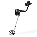 Navaris Metalldetektor Metallsuchgerät mit Diskriminator - Länge verstellbar - Gold Silber Metall Detektor - anpassbare Lautstärke - 3.5 mm Buchse