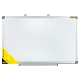 Idena 568019 - Whiteboard Alu-Rahmen, ca. 40 x 60 cm, mit Stiftablage