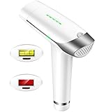 Auratrio T-009s IPL Haarentferner＞500.000 Flashes, Dauerhafte Haarentfernung, 5 Stufen, Damen und Männer, Gesicht, Körper, Intimbereich, mit Lichtschutzbrille, Slide & Flash, Speicherfunktion